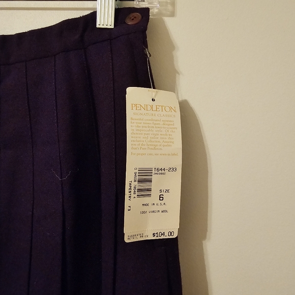 Pendleton Plaid Pleated Skirt - Size 6 - NWT - Picture 10 of 11